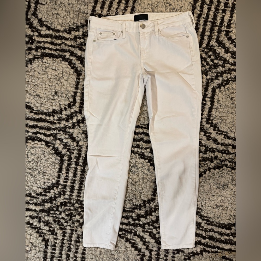 Vince Women's White Dylan Ankle Skinny Jeans sz 27